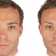 Women who are attracted to men tend to prefer the more traditionally masculine face on the left, but that preference has nothing to do with whether or not they take the birth control pill, a new study finds.